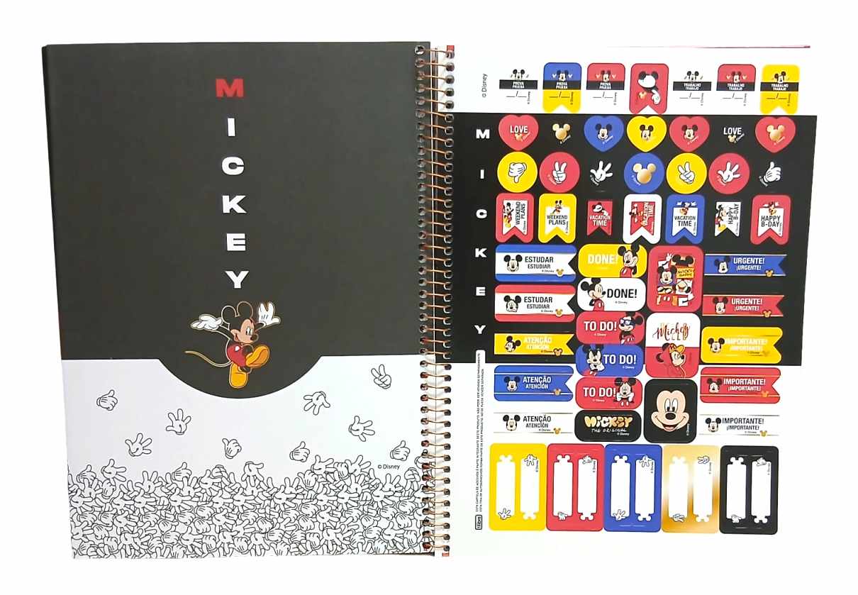 CADERNO 1X1 C.D. MICKEY